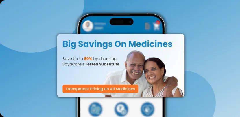 SayaCare app — big savings on medicines