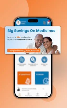 SayaCare app — big savings on medicines